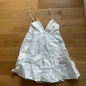 White Zara Baby Doll Dress M